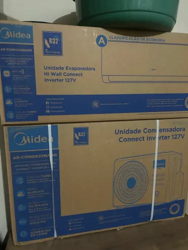 Split midea 127v 12.000 inverter na caixa