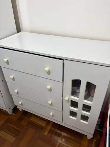 Cômoda Branca Infantil