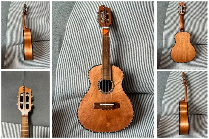 Cavaquinho em Cedro maciço feito à mão (Luthier) novo