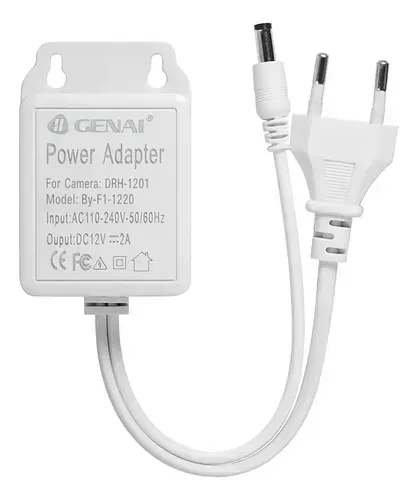 Fonte 12v 2a P4 Drh-1201 Para Câmera Cftv Led Roteador - Novo