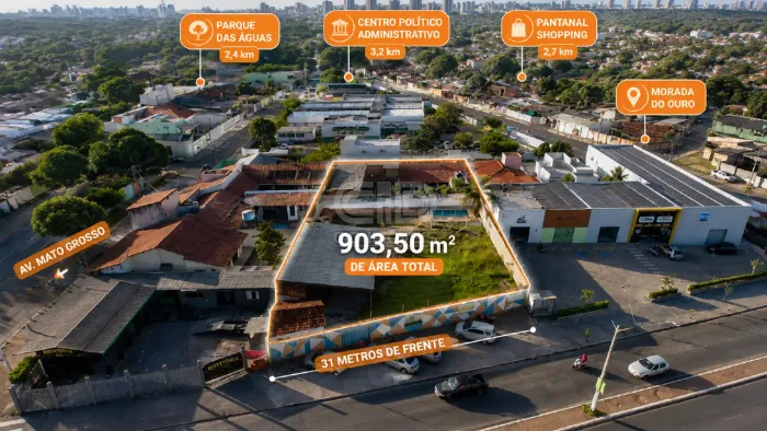 Terreno com 903,50 m² na Av. Dr. Vicente Vuolo - Morada do Ouro
