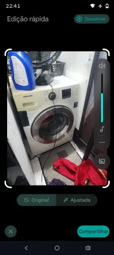 Máquina lavar Samsung branca