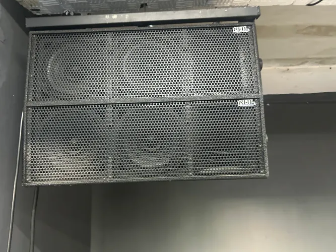 Caixa de som line array passiva dupla 1000w 4x8 nova NHL