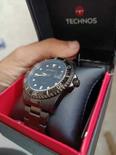 Relógio Technos Skymaster 2415CL All Black, intacto !
