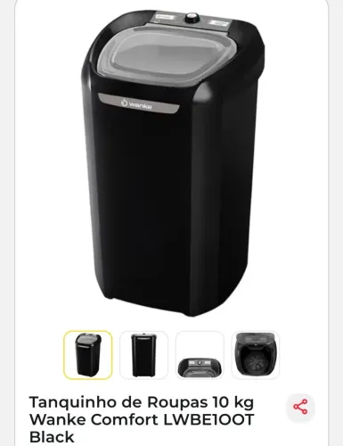 Tanquinho na caixa