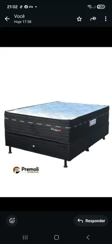 cama Casal 138 x188x77 Molas ensacadas<br>R$ 1.799,99