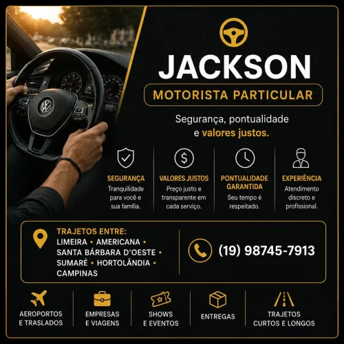 Motorista Uber Particular Campinas e toda região