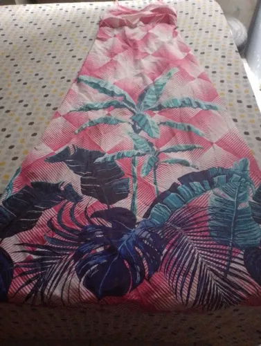 Vestido longo estampado
