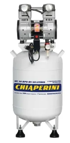 Compressor Odontológico Isento de Óleo MC 10 BPO 2HP 10 Pés 60L 220V CHIAPERINI-MC10-B