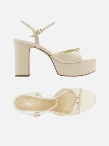 Salto Arezzo Off-White Novo Original
