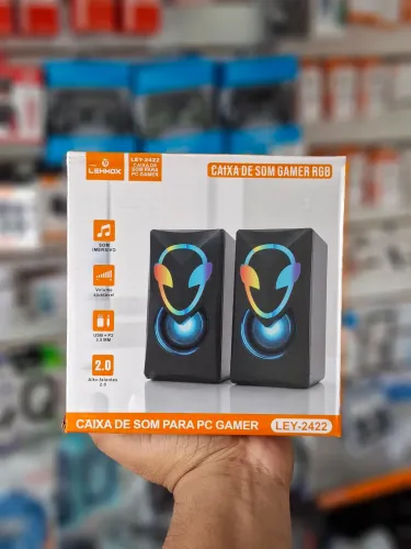 Caixa de som para pc gamer RGB - entrega em slz e região