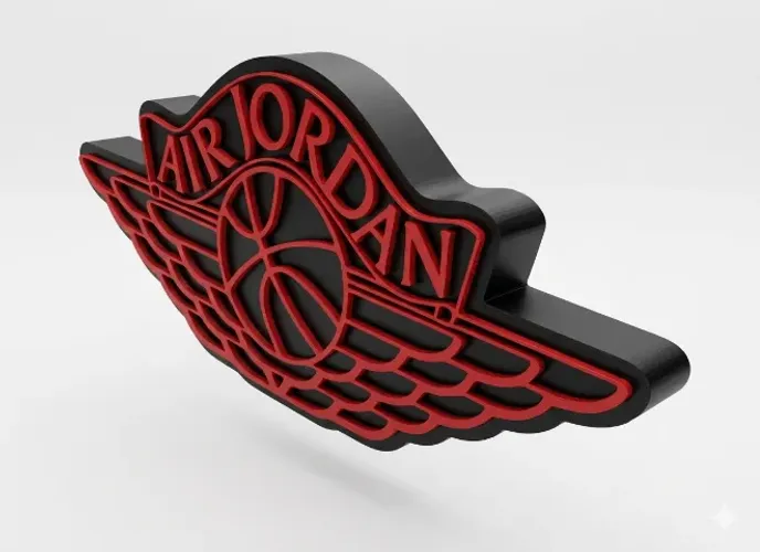 Placa Decorativa Air Jordan Wings - Impressão 3D