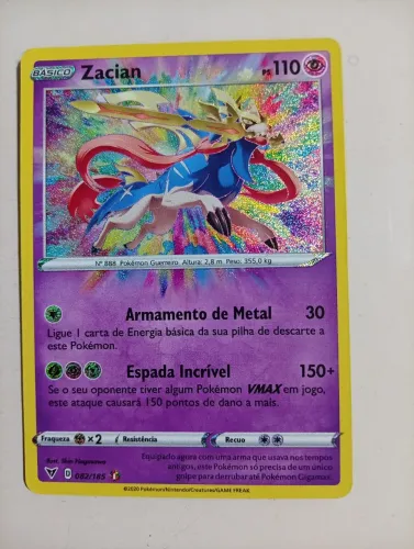 Carta Pokémon Zacian 082/185