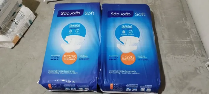 Fralda Soft EG São João - 26 unidades 