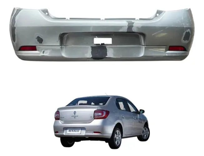 Parachoque Traseiro Renault Logan 2014 2015 2016 2018 2019