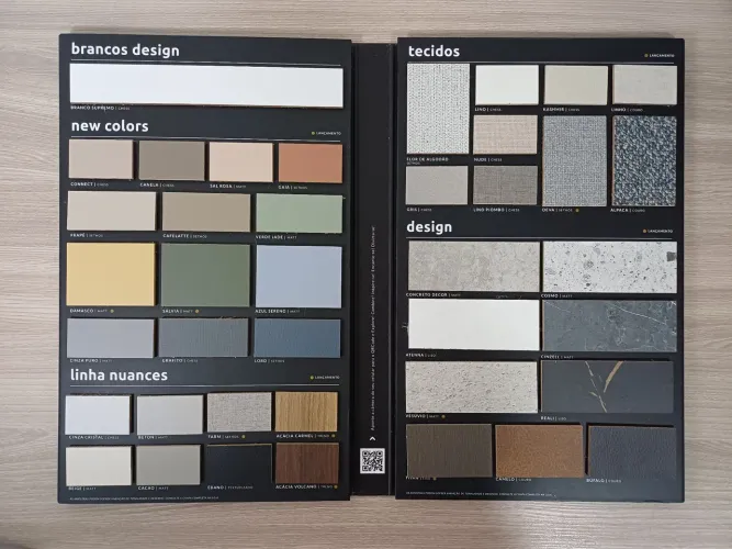 Amostras MDF Mostruário Catálogo Arauco (7ª Edição)
