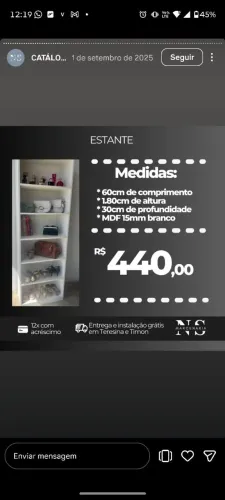 Vendo prateleira 120,00