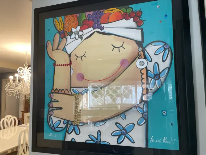 Quadro do Luciano Martins - Carmen Miranda - Edição Limitada - Emoldurada