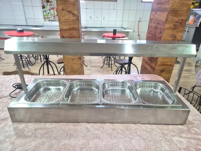 Expositor de batata 112x39cm 4 cuba