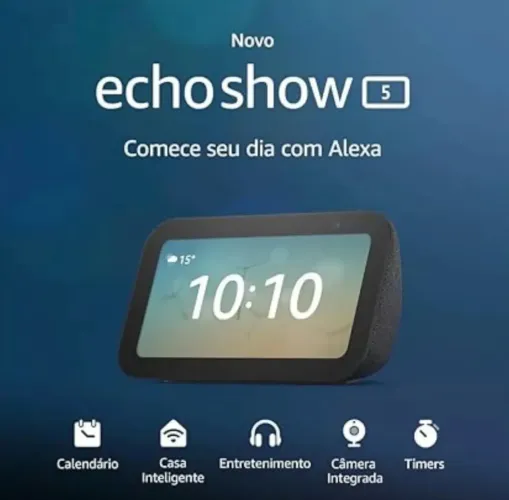 Echo Show 5 3ª geração Smart display Preto Amazon