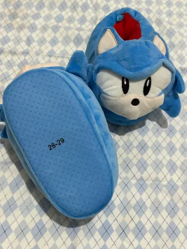 Pantufa sonic tamanho 23/24