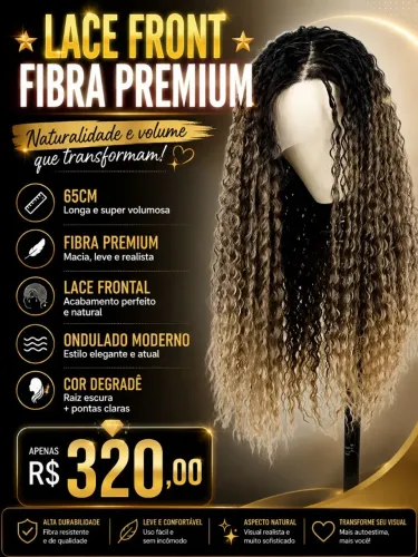 Lace front  repartição fixa