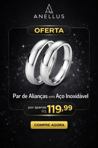 Alianças de Namoro em Aço Inoxidável 