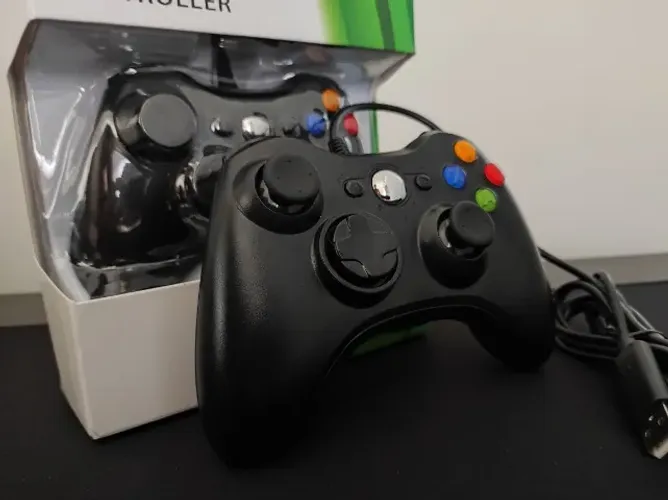 Controle USB para Xbox 360 e PC - Novo 