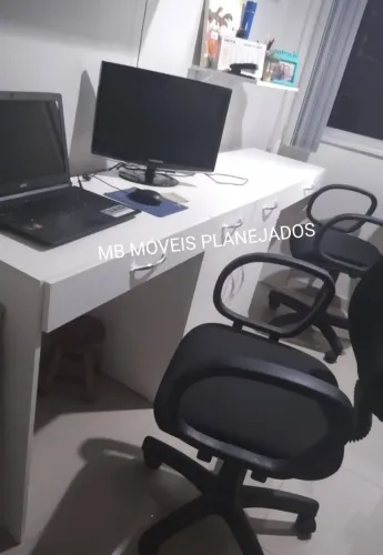 Mesa para escritório nova 100% MDF branco