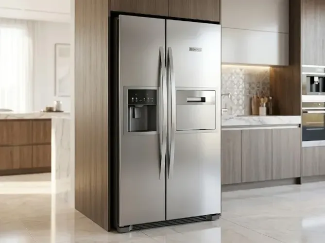 Geladeira Electrolux Side by Side Inox - Home Bar e Dispenser - Para Conserto / Com Defeit