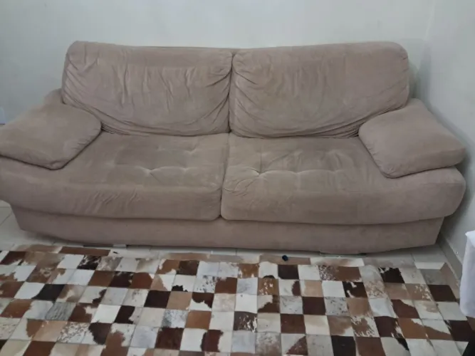Sofa suede ótimo estado confortável 220mt x 100