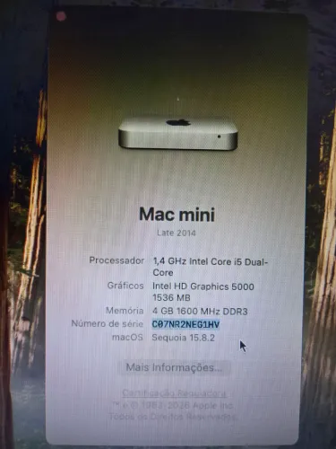 Mac Mini 1,4GHz Core i5 Dual Core