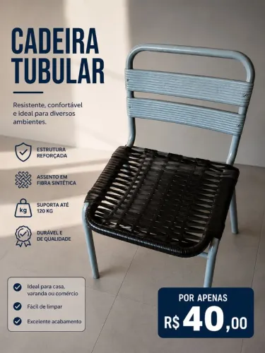 Cadeira ? tubular 