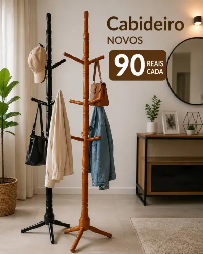 Cabideiro novos cada para roupas e acessórios
