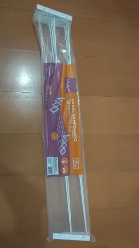 Varal de teto sanfonado branco novo na embalagem 1,00m
