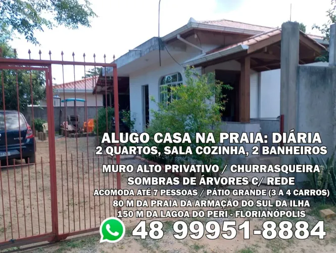 Casa Diária na Praia da Armação Pantano do Sul - Florianópolis