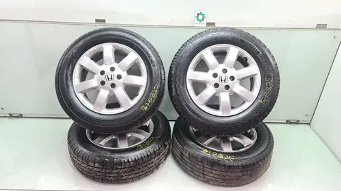 Jogo De Rodas Com Pneu Honda Crv Ano 2010 Preto