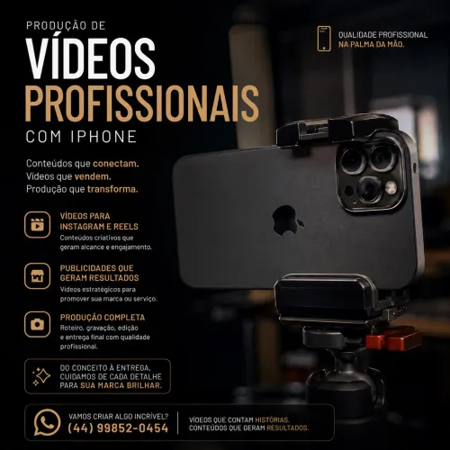 Criação de conteúdo para redes sociais com IPhone!!