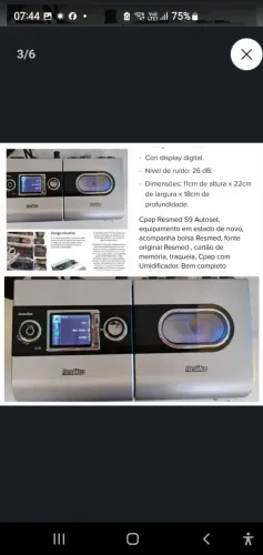Cepap Resmed  airfit  completo