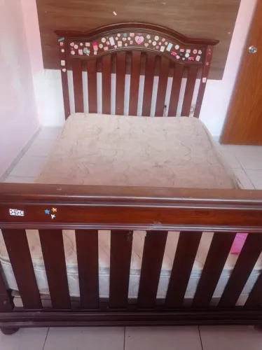 cama solteirão madeira original 