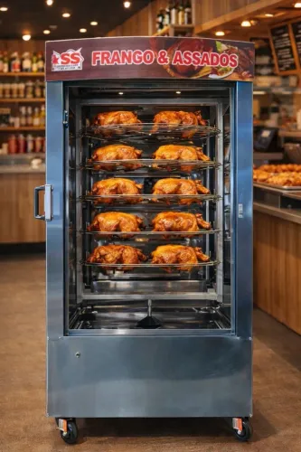 Máquina De Frango Giratória ( 6 grelhas ) - 220V 