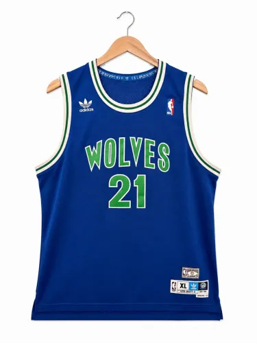 Regata Adidas NBA Wolves Kevin Garnett #21 Azul XL Hardwood Classics