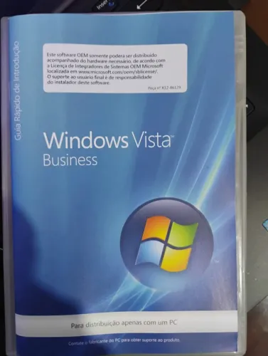 Cd Dvd Windows Vista Business- mídia física