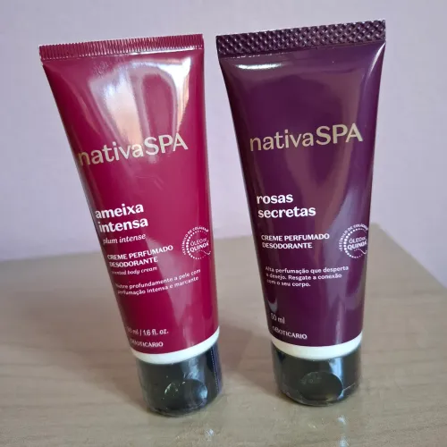 Hidratantes ameixa intensa e rosas secretas o boticário