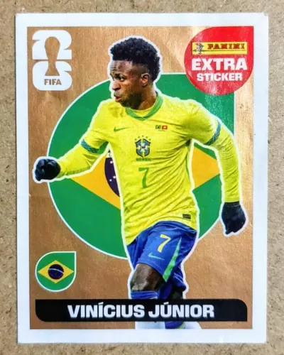 Extra Sticker Legend Vinícius Júnior BRONZE Copa do Mundo FIFA 2026