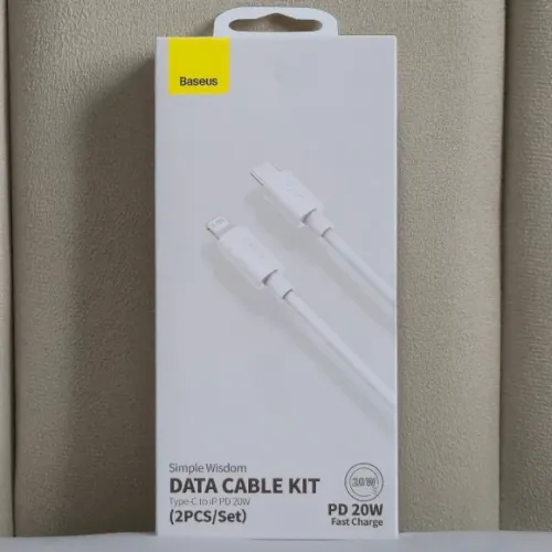 BASEUS - Kit Cabos iPhone Tipo-C para Lightning (PD 20W - 1,5m)