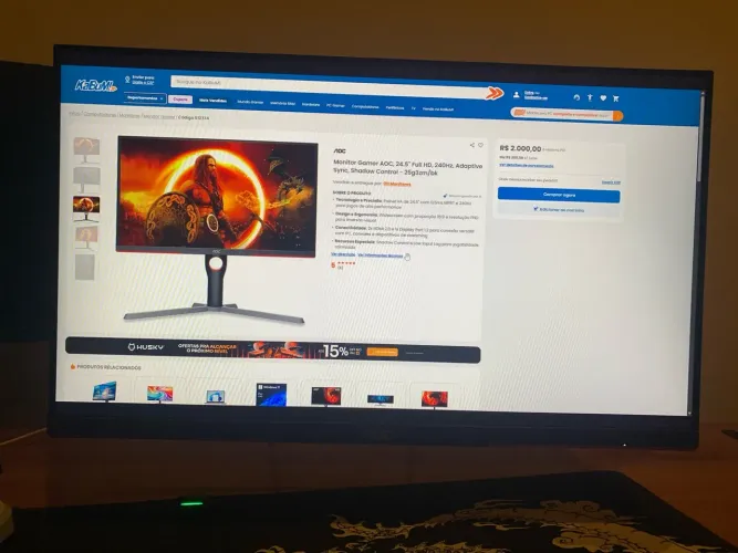 MONITOR GAMER AOC Destiny 240Hz 24.5? Full HD