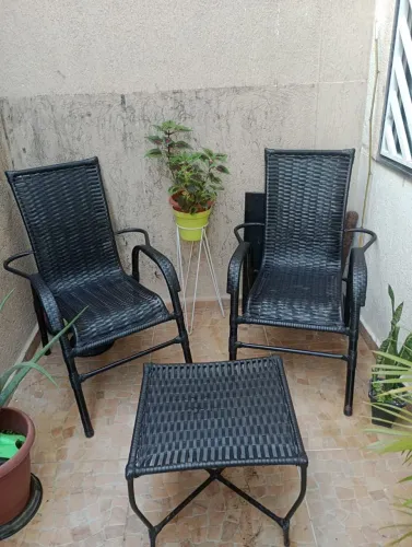 Jogo de Varanda / Área Gourmet - 2 Cadeiras + Mesa - R$300