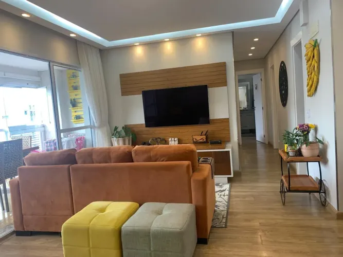 Apartamento á venda Cerâmica 113 metros 3 suítes 2 vagas e varanda gourmet