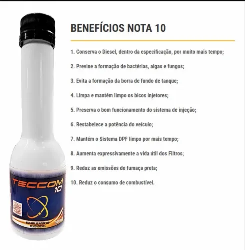 11 x Aditivo estabilizador de diesel 200ml Teccom